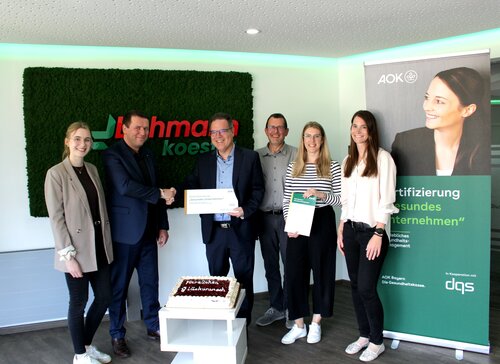 Erneute Gold-Zertifizierung im Betrieblichen Gesundheitsmanagement für Lohmann-koester